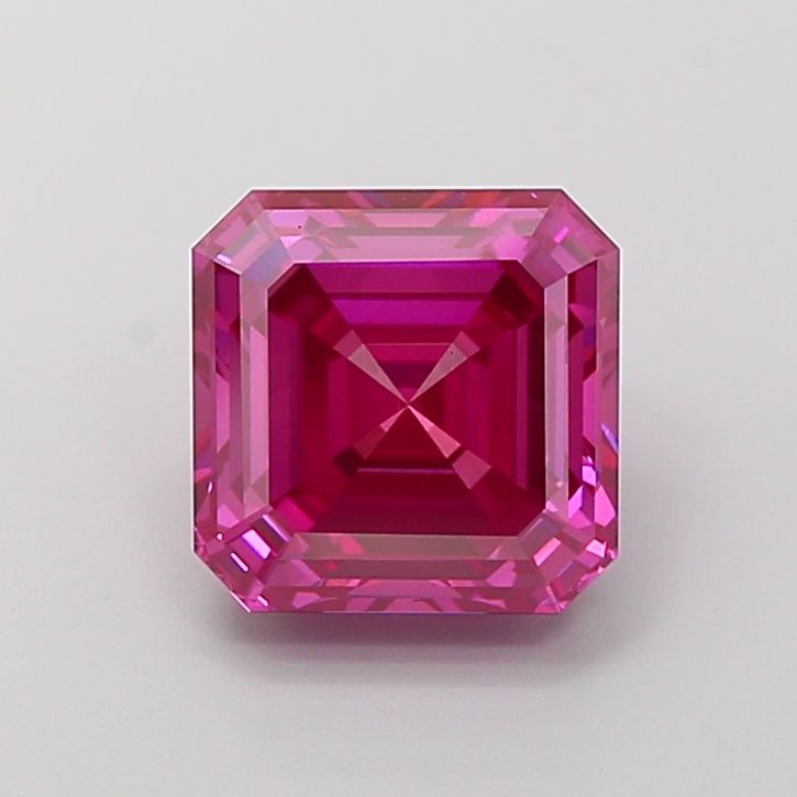 Asscher 4.1ct VS1 Pink Lab Diamond