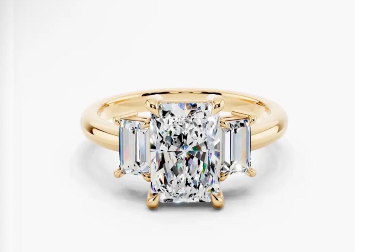 Custom Three Stone ring