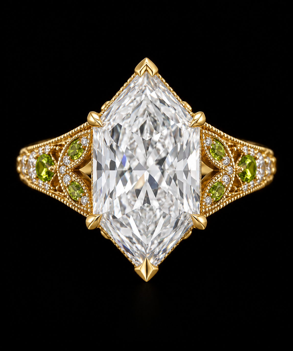 Custom Dutch Marquise Ring