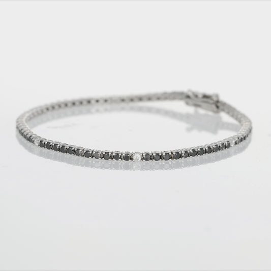 Tuxedo Tennis Bracelet